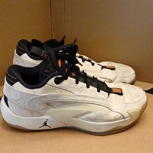 Nike Jordan Luka 2 in the "Neutral" colorway, featuring a Coconut Milk and black